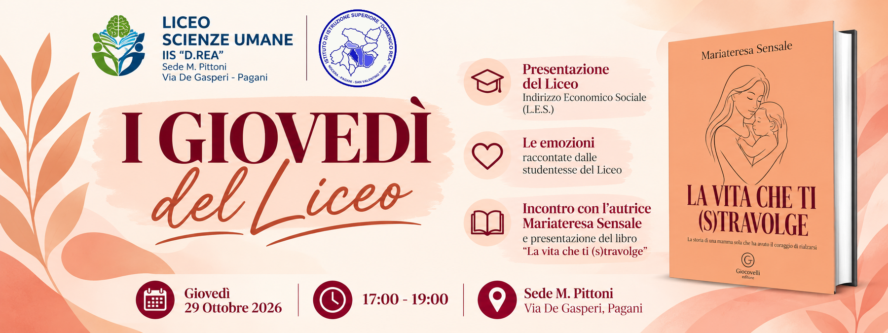 I Giovedì del Liceo: orientamento e incontro con l'autrice Mariateresa Sensale